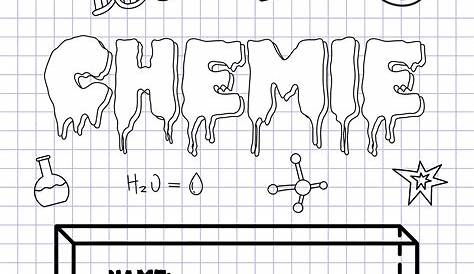 6 Deckblätter für Chemie zum Ausdrucken - Wunderbunt.de