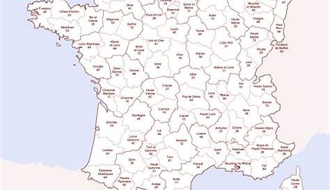 Carte De France Avec Départements - Voyages - Cartes concernant Carte