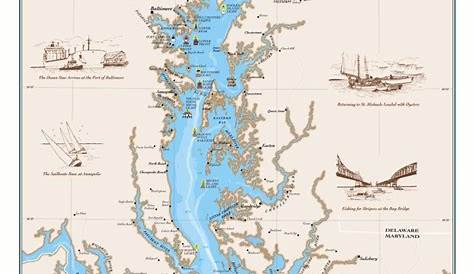  Map of Chesapeake Bay, including key river tributary estuaries and
