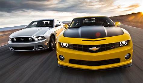 Ford Mustang vs. Chevrolet Camaro: Front - Comparison #1