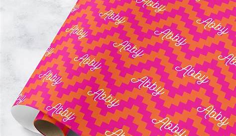 Personalised Chevron Wrapping Paper By Spotty N Stripy