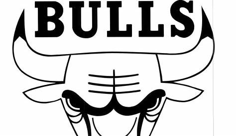 Chicago Bulls logo Black and White svg Chicago Bulls logo | Etsy