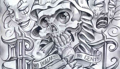 Gangster Tattoo Designs Flash Kootationcom | Chicano tattoo, Chicano