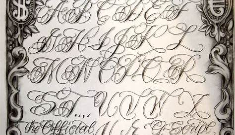 64 Ideas For Tattoo Fonts Cursive Gangster Tattoo Lettering Alphabet
