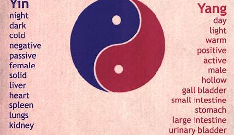 Yin and Yang Unveiled in Traditional Chinese Medicine