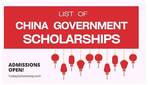 China Scholarships, 2021-2022