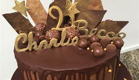 21st Birthday Chocolate Overload Cake - Decorated Cake by - CakesDecor