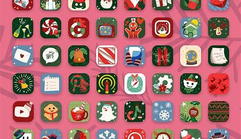 Christmas App Icons Aesthetic Free