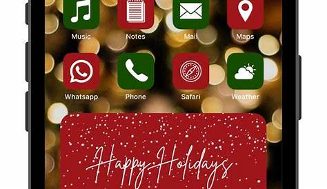 Christmas App Icons Red And Green