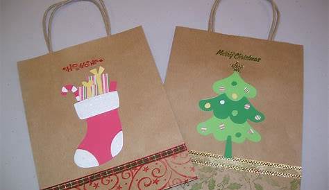 Christmas Gift Bags | Brown Rustic Style Paper Bags