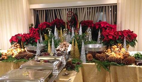 Christmas Buffet Table Settings