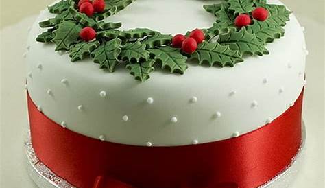 55 Tempting Christmas Cake Designs - Pink Lover