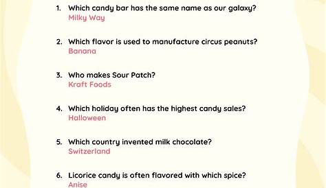 Christmas Candy Trivia Questions