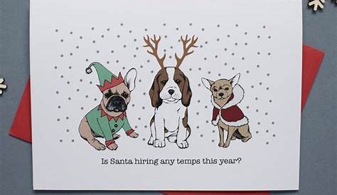 Happy Howlidays Dog Christmas Card / Christmas Dogs Photo Card Etsy