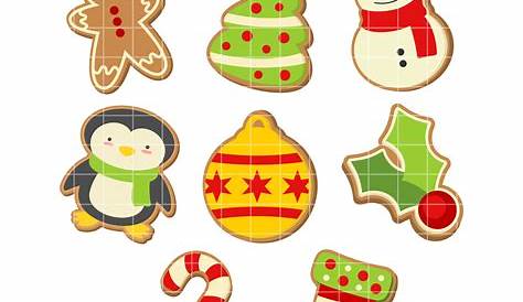Easy Christmas Cookies Coloring Page - Free Printable Coloring Pages