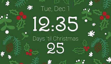 Christmas Countdown Computer Wallpaper