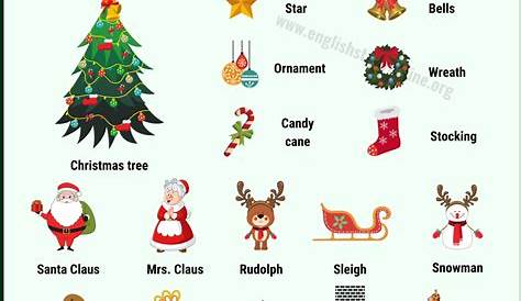 Christmas Decor Vocabulary