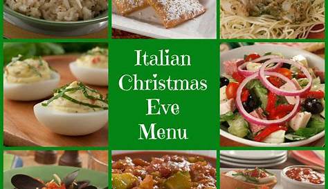 Christmas Dinner Menu Italian