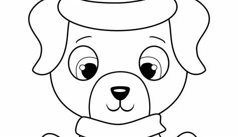 Christmas dog - Coloring pages for you