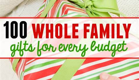 Fun and easy Christmas gifts for large extended family! Family