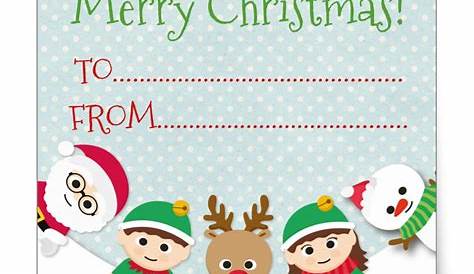 Christmas Gift Tag Stickers Singapore Editable s, Merry Personalized