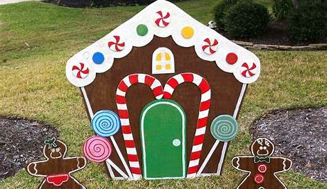 Christmas Gingerbread House Outdoor Decorations