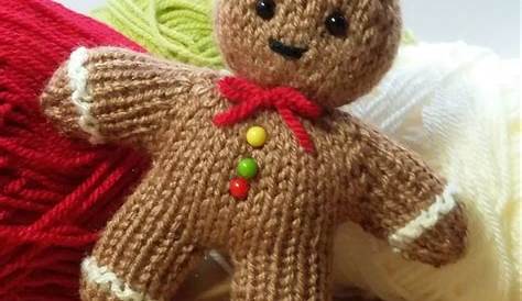 Christmas Gingerbread Man Knitting Pattern