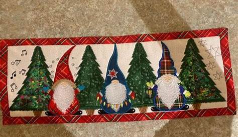 Christmas Gnome Table Runner Pattern