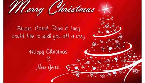 Christmas Greetings In English Text