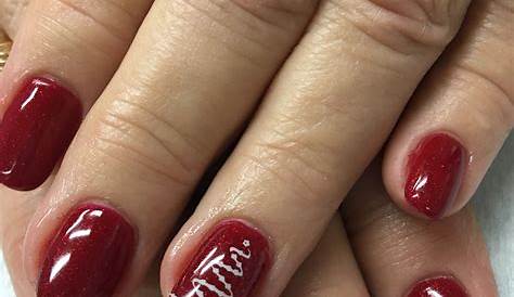 Christmas Manicure Ideas For Short Nails Red