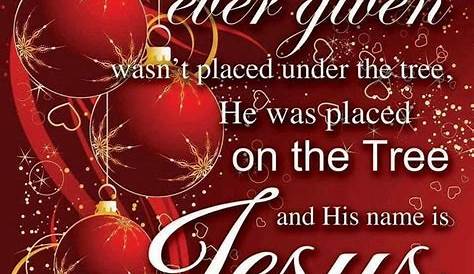 Christmas Message About Jesus