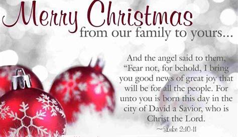 Christmas Message For Christian Youth