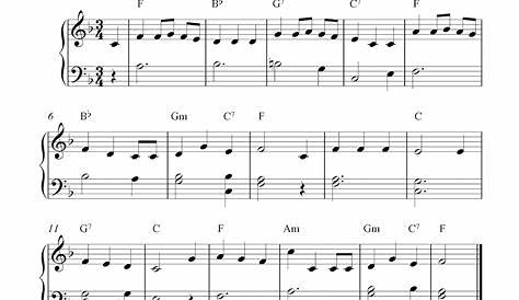 Easy Sheet Music For Beginners Free Christmas sheet music for easy
