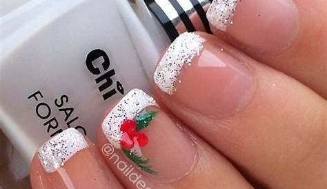 Christmas Nails Simple Classy French Tips