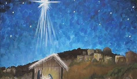 Christmas Nativity Paintings On Canvas