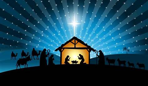 Christmas Nativity Scene Poster