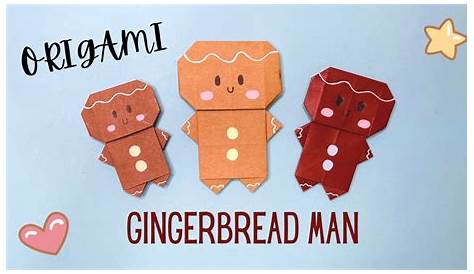 摺紙教學 薑餅人 Origami Gingerbread Man YouTube