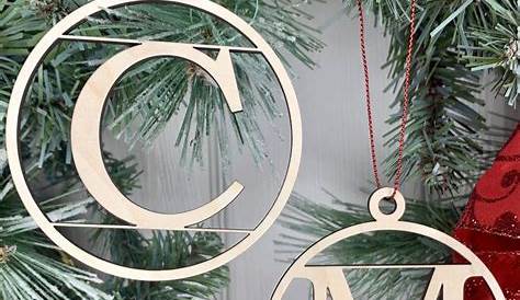 Personalized Initial Christmas Ornament Etsy Initial christmas
