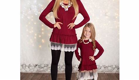 Christmas Outfit Mom And Daughter