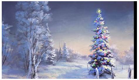 Christmas Painting Landscape