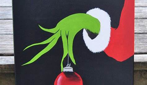 Christmas Paintings Easy Grinch