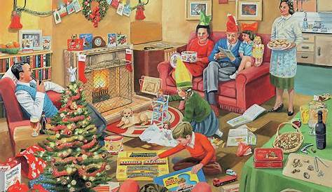 Christmas Paintings Family