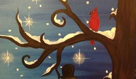 Christmas Paintings On Canvas Ideas