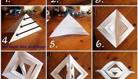 Christmas Paper Snowflakes Step By Step