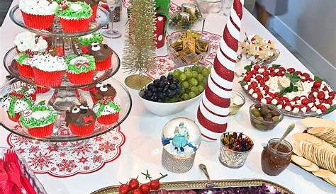 Christmas Party Food Table Decorations