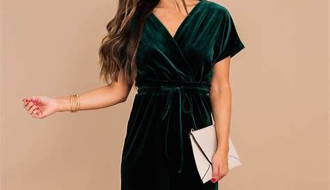 Christmas Party Jumpsuit With Sleeves