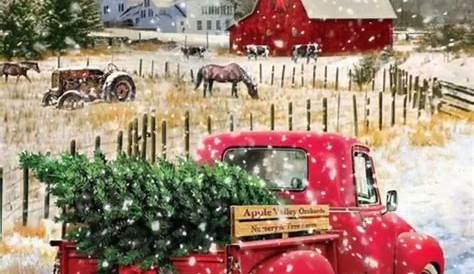 Christmas Phone Wallpaper Red Truck