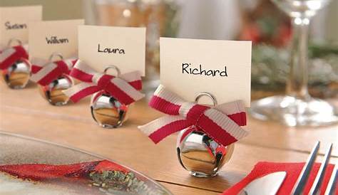 6 BAUBLE PLACE CARD HOLDERS OR 10 PLACE CARDS, CHRISTMAS TABLE NAME