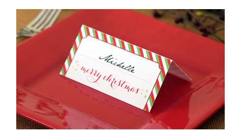 Christmas Place Settings Template