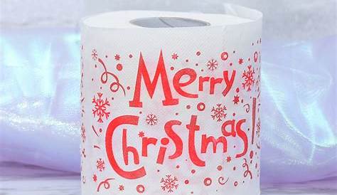 Merry Christmas Claus/Deer Christmas Printed Toilet Paper Santa Roll